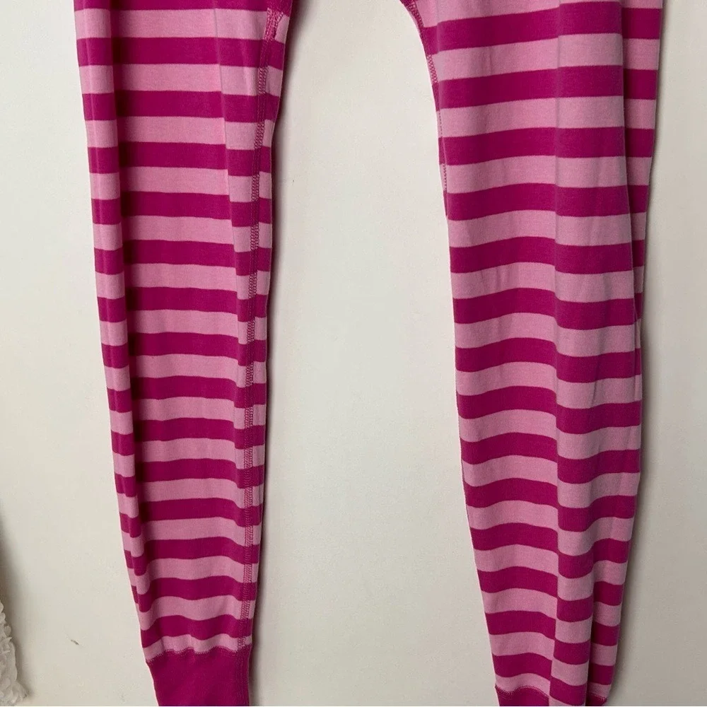 Hanna Andersson Pink‎ Stripe Barbiecore Pajama Pants Girls Large